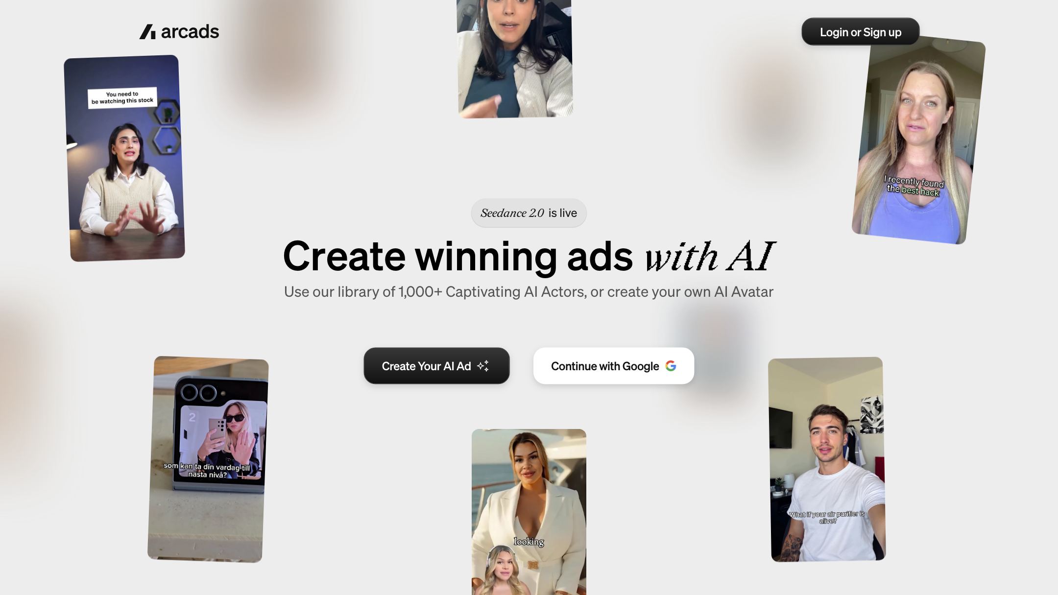Arcads AI UGC generator