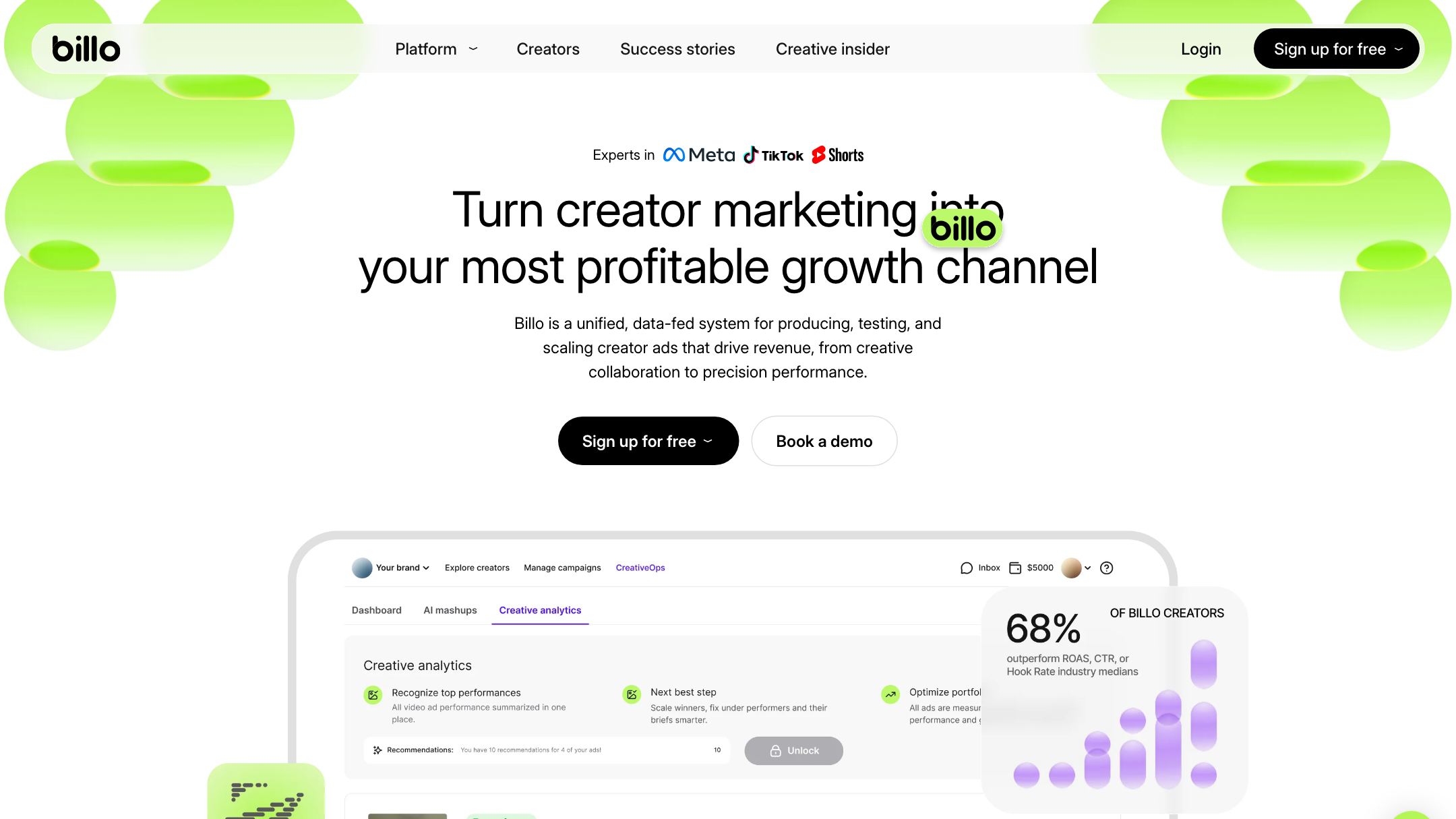 Billo UGC creator marketplace