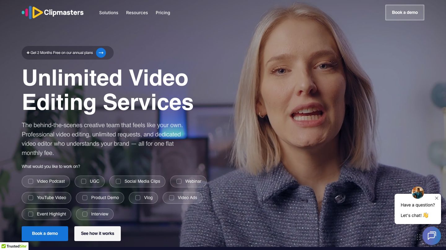 Clipmasters unlimited video editing services