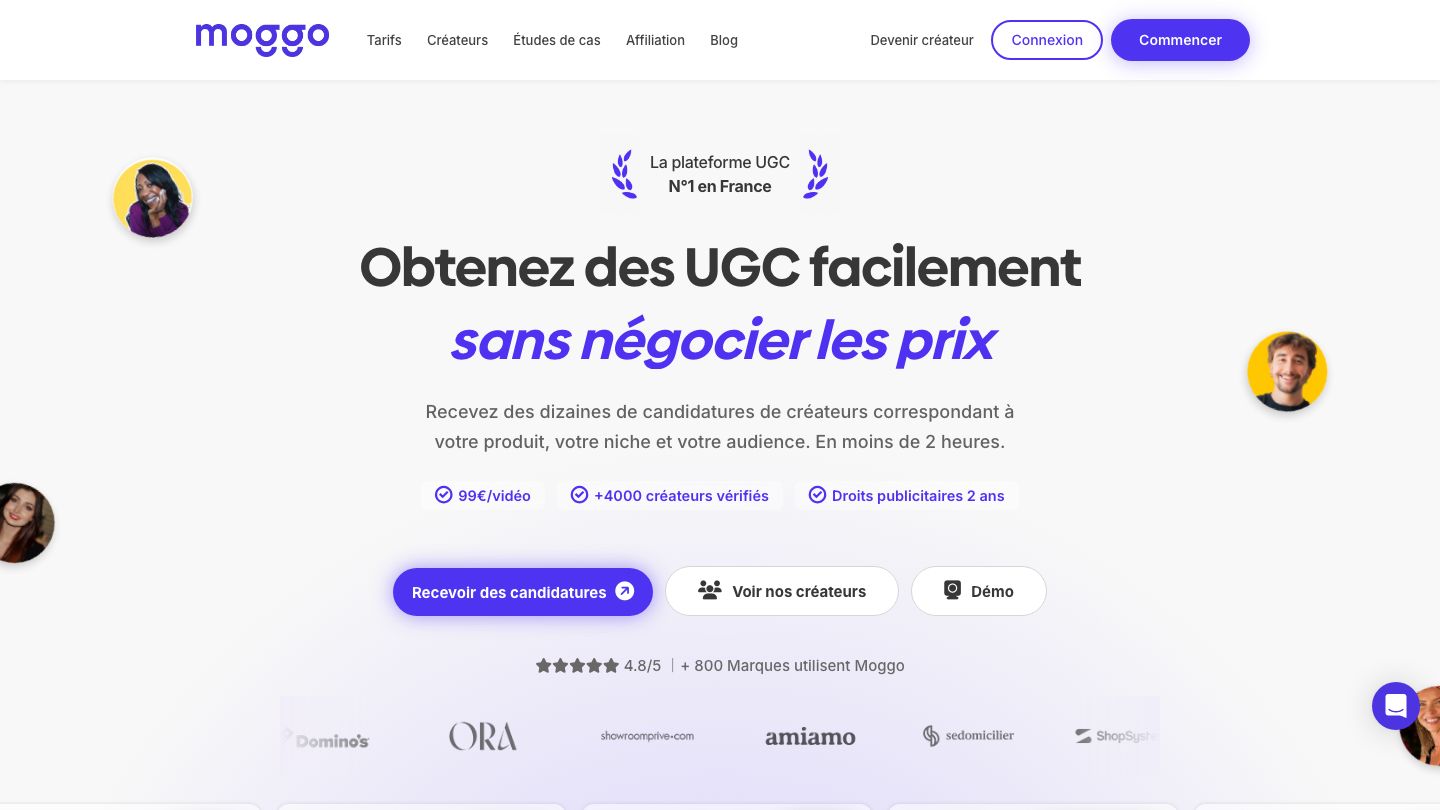 Moggo, plateforme UGC française