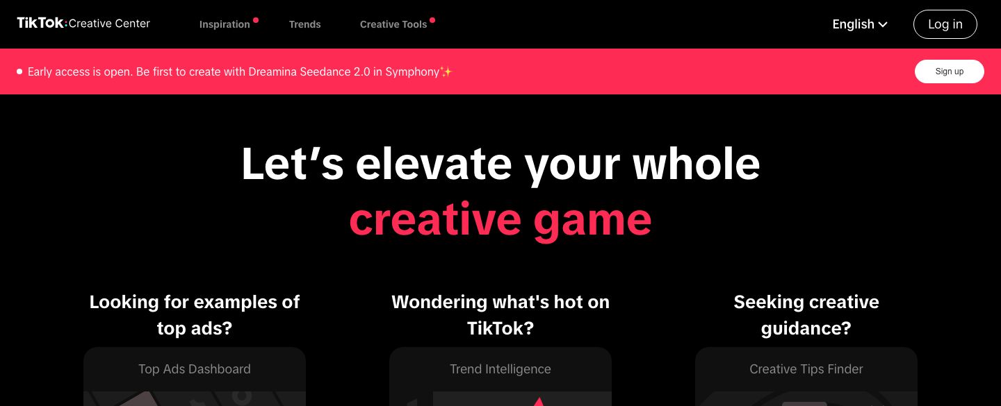 TikTok Creative Center : pubs les plus performantes et tendances