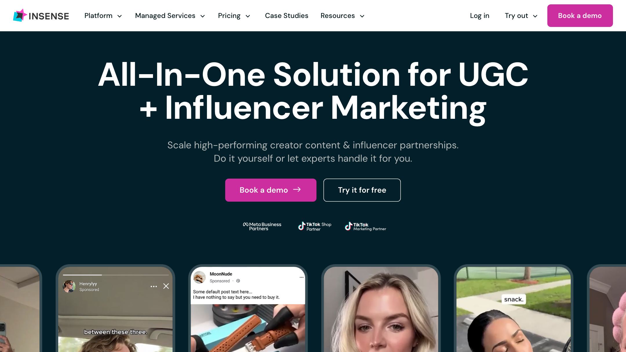 Insense creator marketplace
