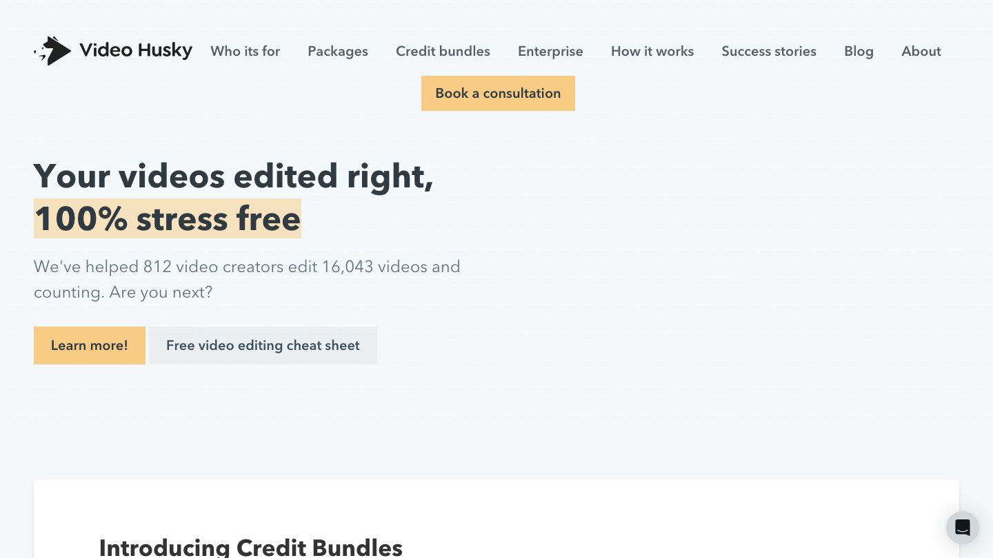 Video Husky video editing subscription